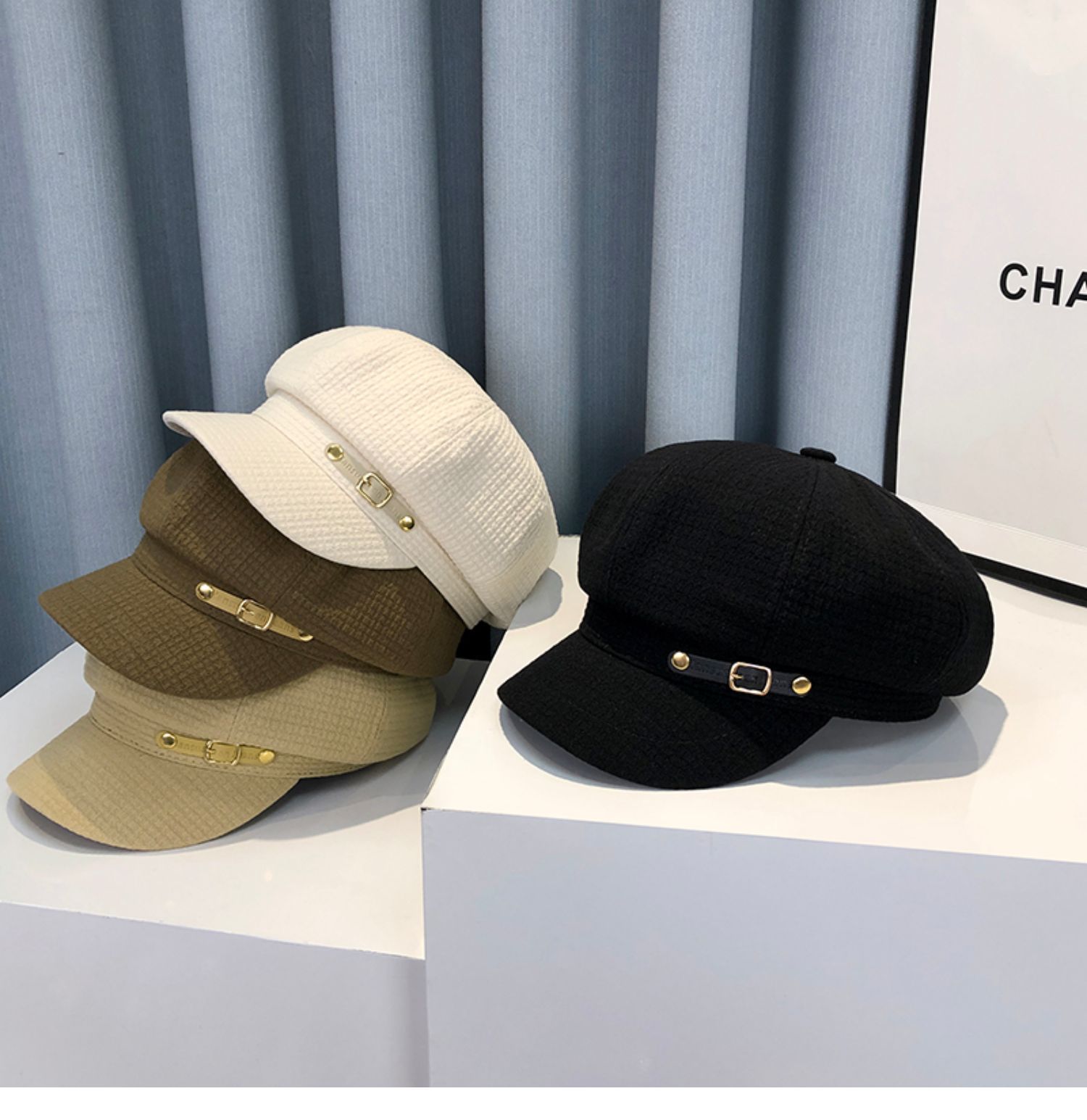 British style beret children's Korean version internet celebrity fashion versatile painter hat duck tongue newspaper boy_voghion.com