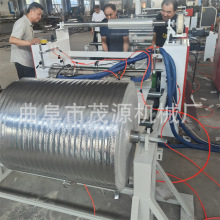 EVA热熔胶喷胶机 镀铝膜喷PE透明离型膜覆膜机两卷合一喷胶复合机