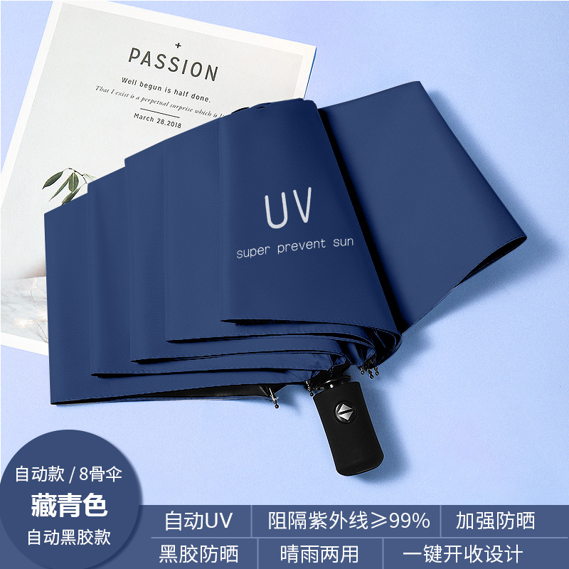 8 뼈 (자동) 비닐 UV 네이비