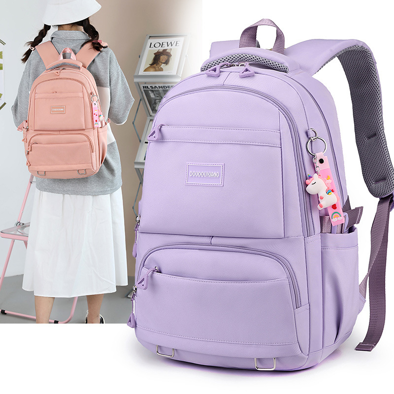 Schoolbag Women's Large Capacity College Style Backpack Junior Senior high school Girl's High-value Backpack College Students' Travel Bag