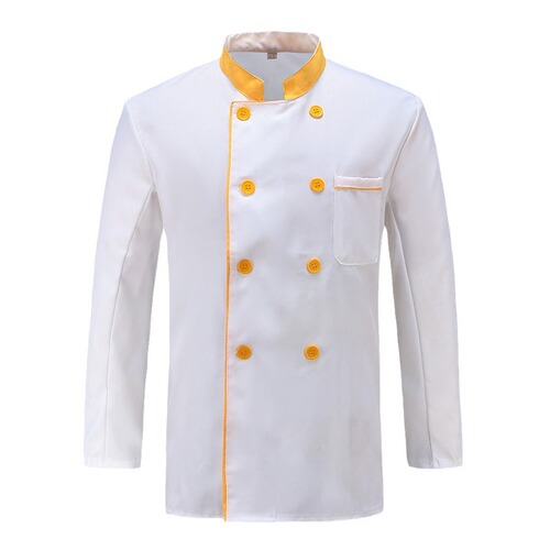 Chef uniform short-sleeved long-sleeved hotel restaurant cake room kitchen male and female chef work clothes summer thin large size
