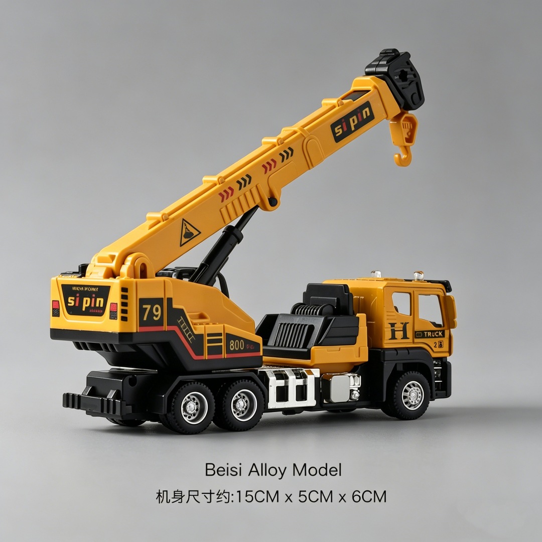 ingeniería de aleación conjunto de excavadoras niveles juguetes modelo de niño simulación grúa camión mezclador carretilla elevadora