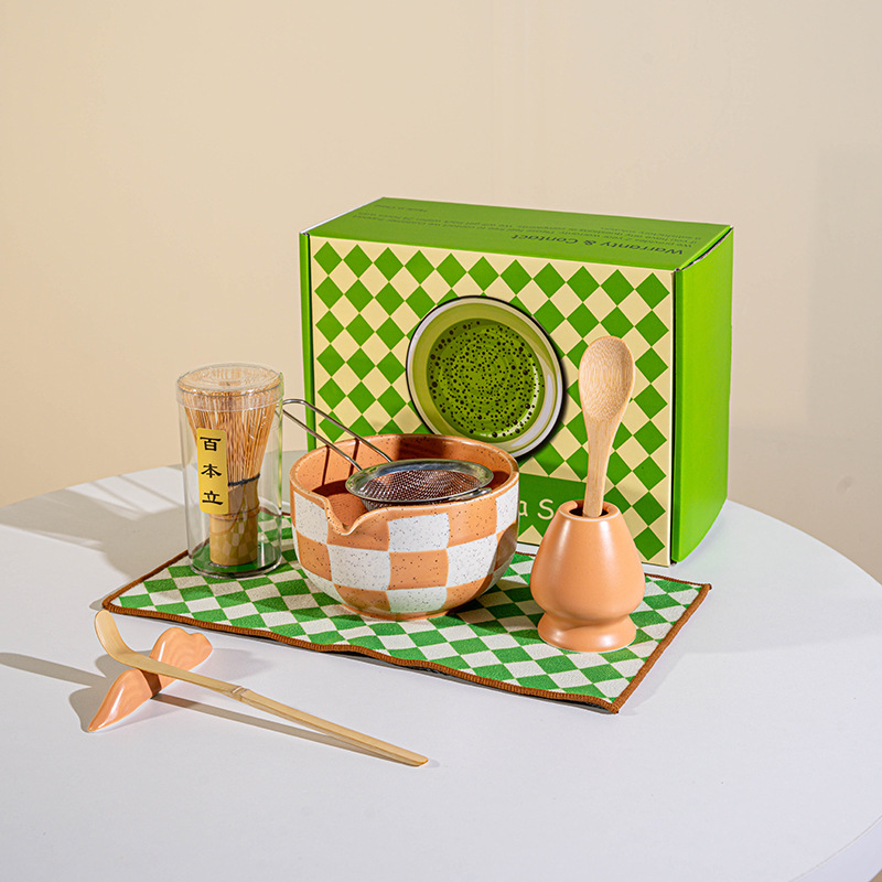 SQ 체크무늬 8종세트 베이지(체크무늬 컬러박스)