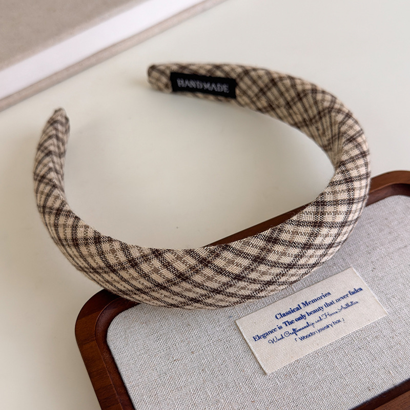 Otoño y invierno Meilade coreano retro estricto esponja cabeza de banda nueva variedad de terciopelo alto cráneo ancho banda de cabello mayorista