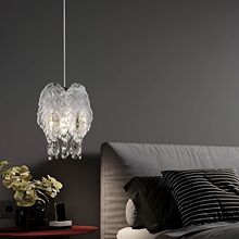 特价新款床头小吊灯水晶高级感主卧女孩卧室吧台上方可换灯泡入户