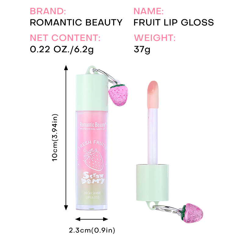 Esmalte labial hidratante transfronterizo de tres colores, esmalte labial hidratante, esmalte labial fácil de colorear, mejora la apariencia y el aceite de lápiz labial natural