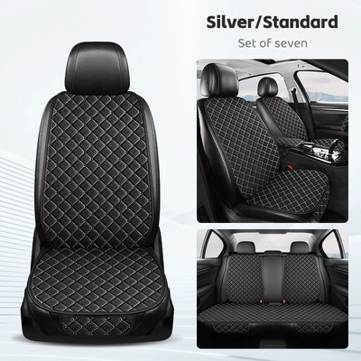 Universal seat cover, Car Seat Cushion, Universal for - black-and-white-seven-piece-set-linen