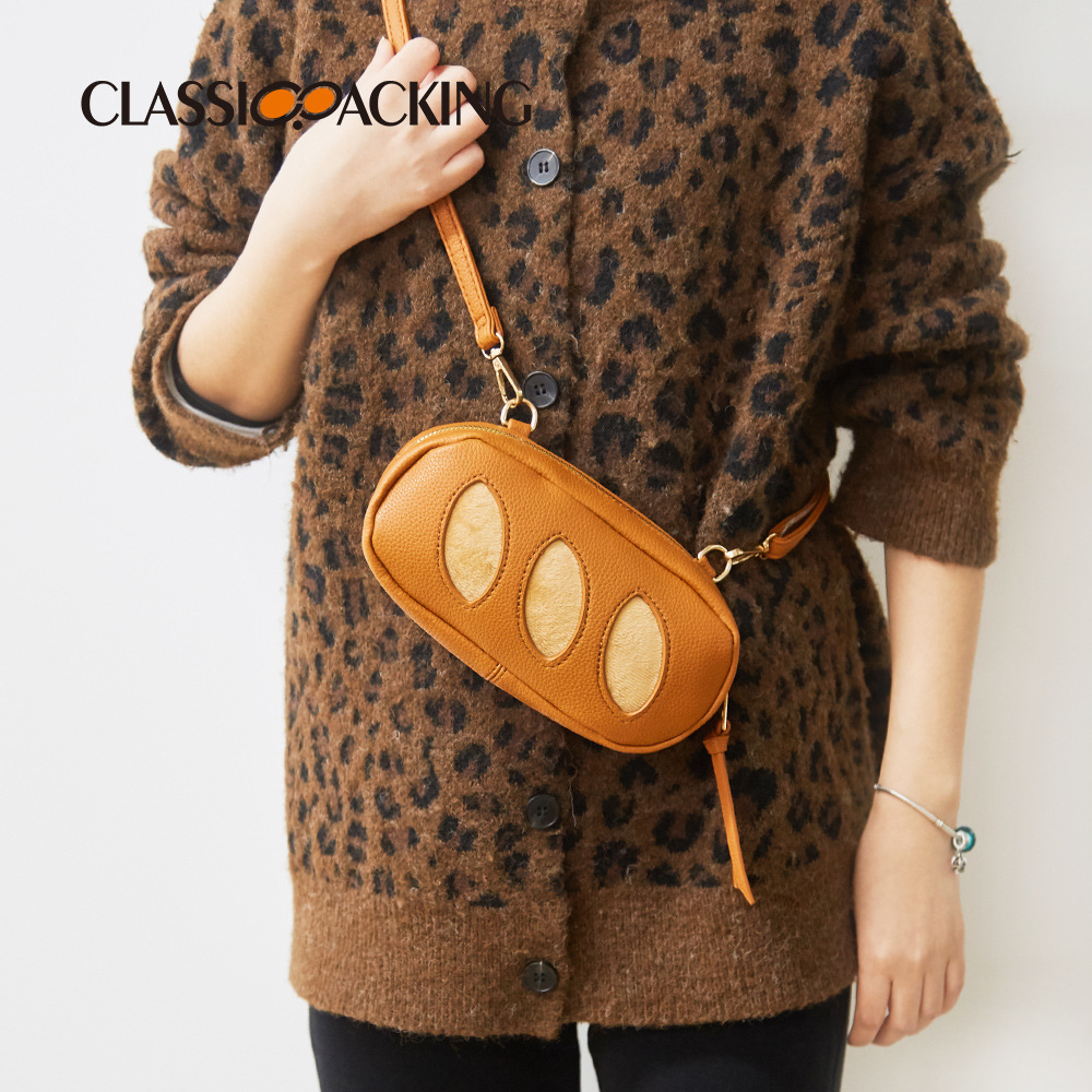 Lindo bolso de baguette de pan creativo de personalidad 2025 bolso de cosméticos de almacenamiento de diseño de nicho bolso de mensajero de moda de un solo hombro