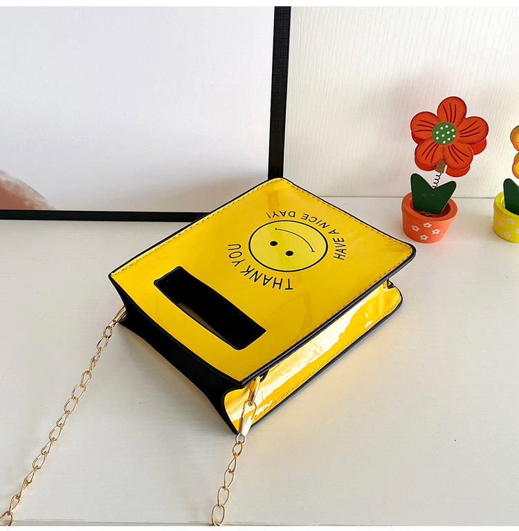 Cartoon Smiley Bag  Spring New Children's Bag Printing Bag 16*12*5cm display picture 2