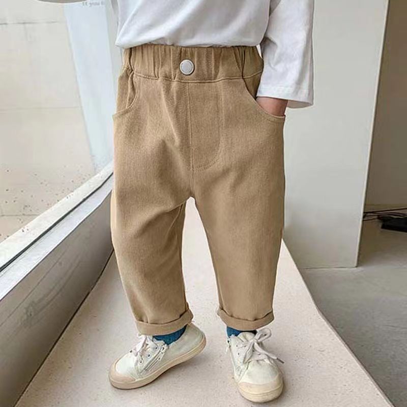 Camel cotton trousers