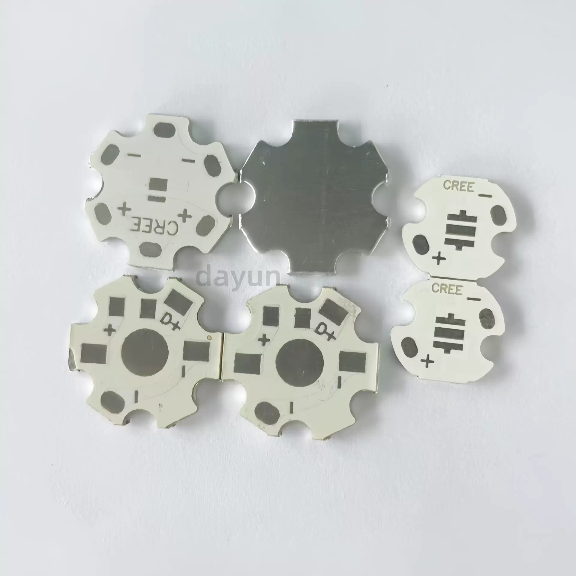 PCB六角铝基板3030 3535大功率  贴片20mm 3LED并联 2835梅花板1.