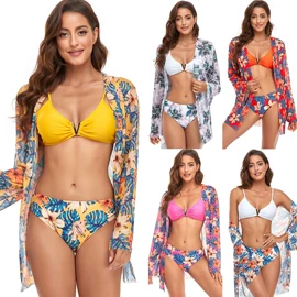 比基尼;连体泳衣;三件套泳装