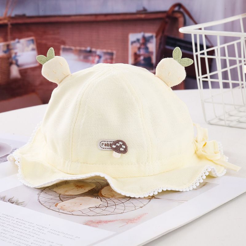 Sombrero de bebé primavera y otoño delgado sombrero de pescador infantil lindo super lindo bebé niñas sombrero de bañera de protección solar