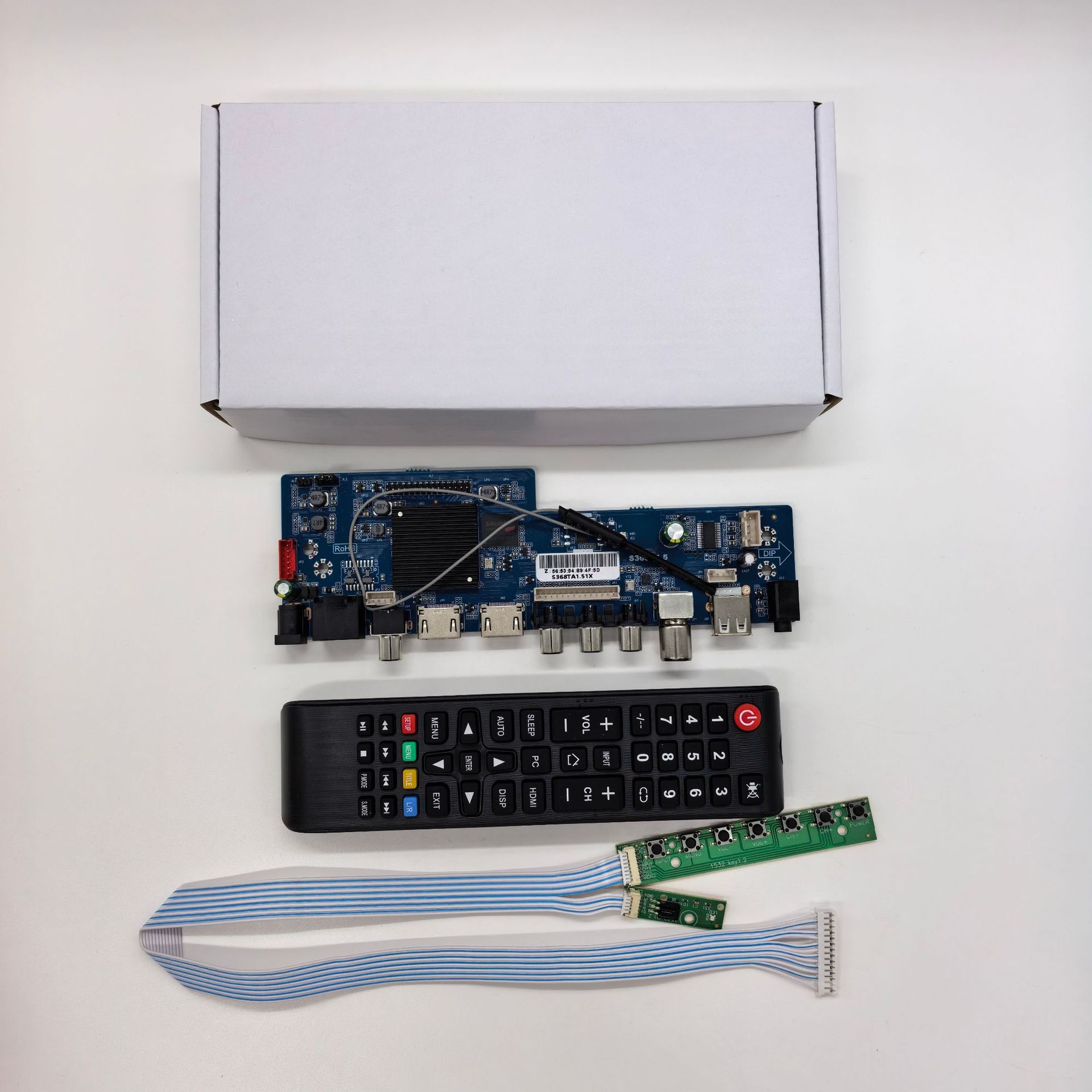 跨境外贸专用 安卓智能电视主板368A1.5 368TA1.51X 遥控切换屏参