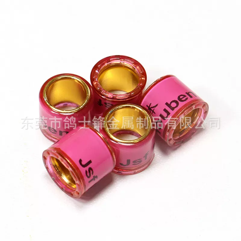 鸽子脚环 信鸽足环识别环 内径8mm铝塑环国外鸽环bird ring 批发