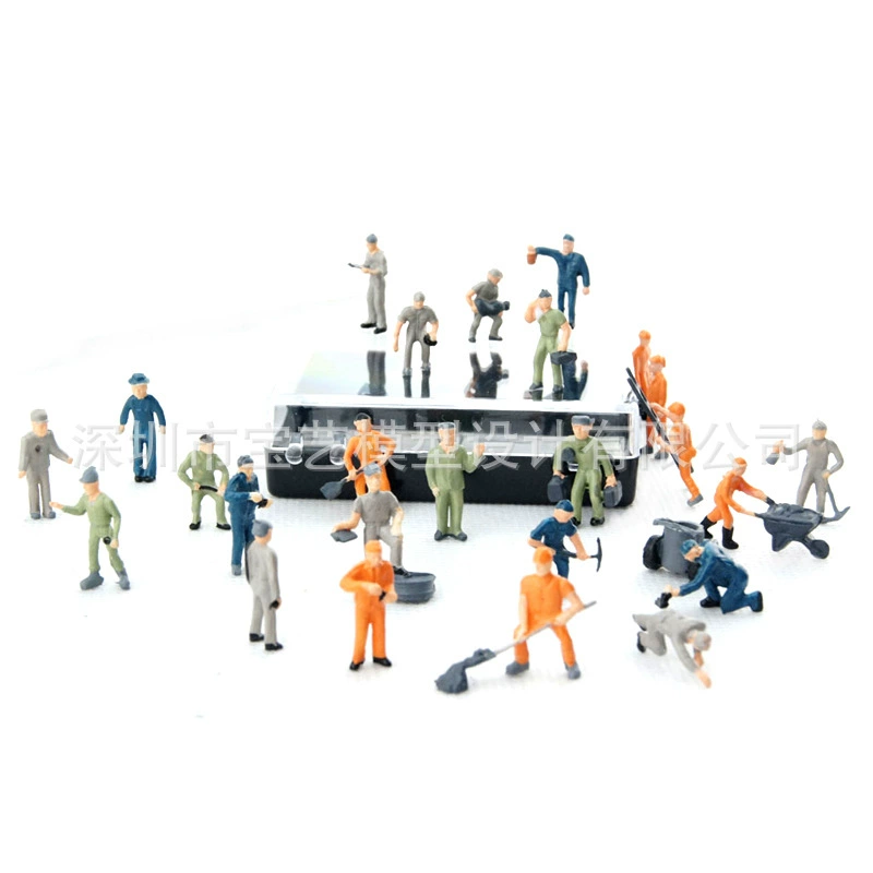 Песочный стол поезда железнодорожный рабочий 1:87 модель железнодорожного рабочего Строительная рабочая модель имитационная рабочая модель