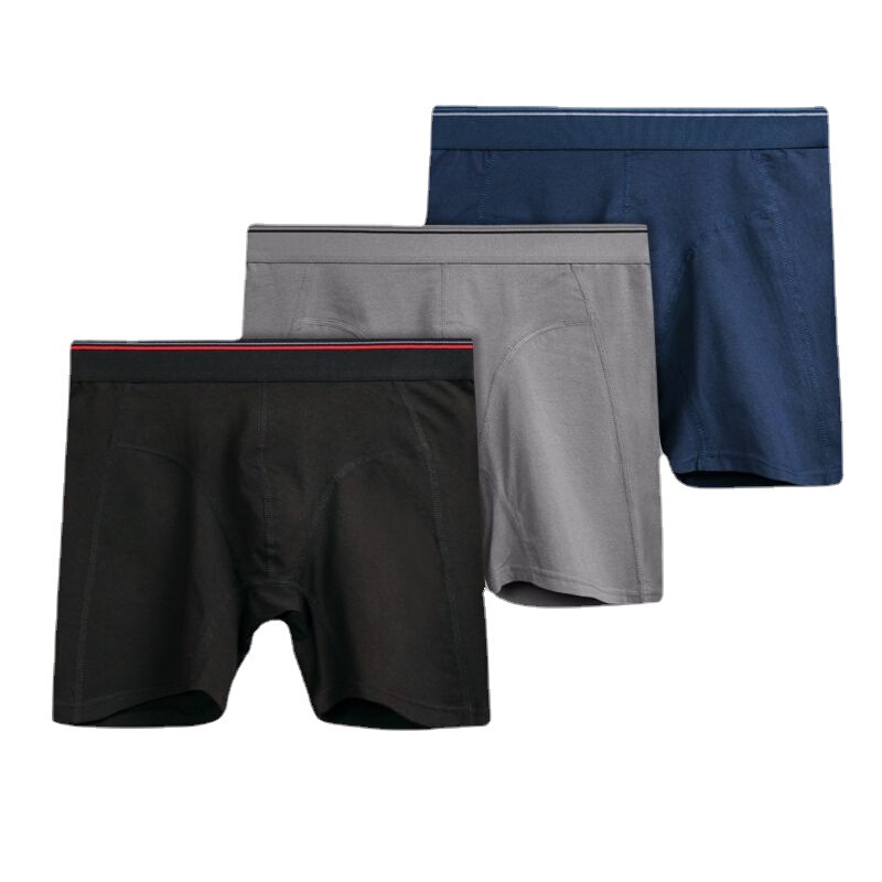 Wholesale Manufacturers Cotton Sports men's underwear lengthened wear-resistant boxer shorts fitness boxer pants menunderwear