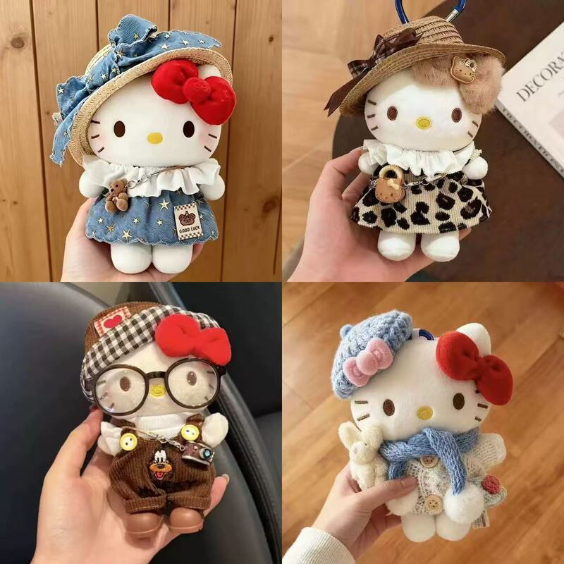 Mcdonald's Hello Kitty Doll with Red Glasses, Apron, Pendant, Plush Toy, Backpack Decoration, Keychain Mcdonald's Hello Kitty Doll with Red Glasses, Apron, Pendant, Plush Toy, Backpack Decoration, Keychain