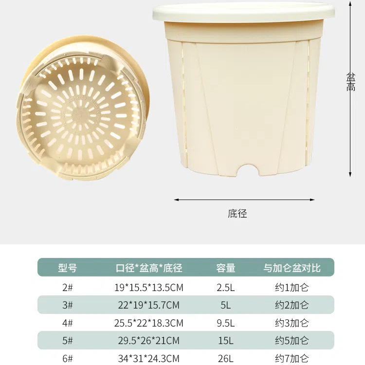 ベランダ青山控根盆園芸養花育苗厚い通気性透水月季鉄線蓮挿し木プラスチック植木鉢|undefined