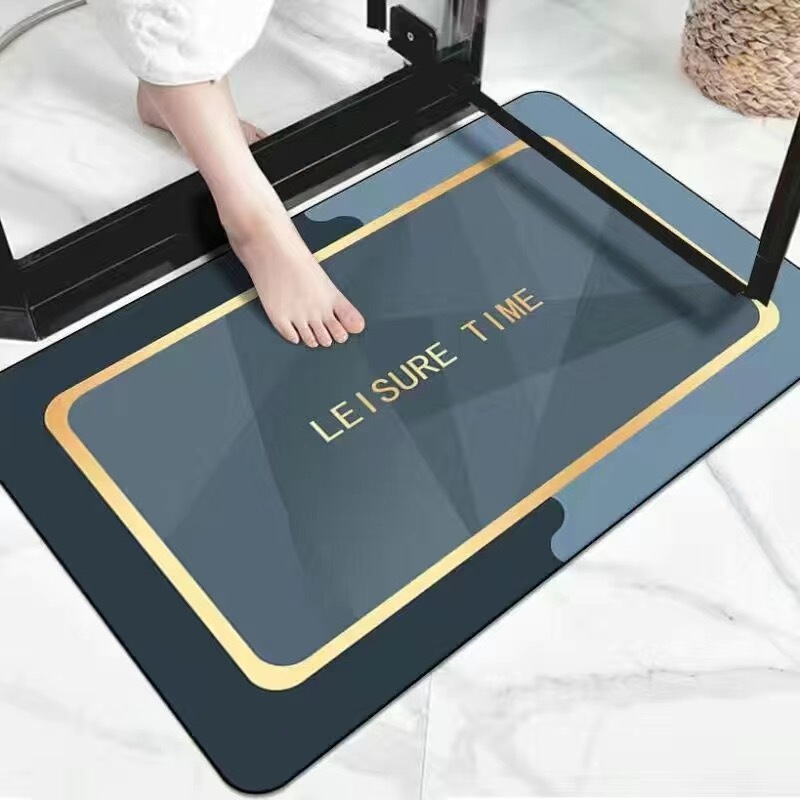 Absorbent Soft Diatomaceous Earth Floor Mat, Bathroom Non-Slip Mat, Bathroom Mat, Stain-Resistant Rubber Entrance Mat, Bathroom Mat Absorbent Soft Diatomaceous Earth Floor Mat, Bathroom Non-Slip Mat, Bathroom Mat, Stain-Resistant Rubber Entrance Mat, Bathroom Mat