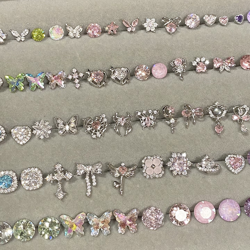 5g Weight Alloy Ear Needle Material Zircon Inlay Material Drop Earrings, Ear Studs Classification 1 Pair Quantity Daily Occasion Alloy Material Geometric, Heart Shape, Bow Knot Pattern All Seasons Season Women's Gender Plating Design Elegant Style 1 Pair Elegant Geometric Heart Shape Bow Knot Plating Alloy Zircon Drop Earrings Ear Studs 无
