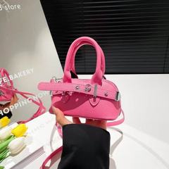 レトロモダンガールポータブルシェルバッグバケットヨーロッパとアメリカのハイエンドクロスボディバッグ大学生スタイルショルダーバッグ女性用