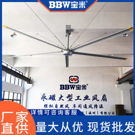 大型工业吊扇永磁工业大吊扇7米3工厂车间通风降温仓库工业大风扇