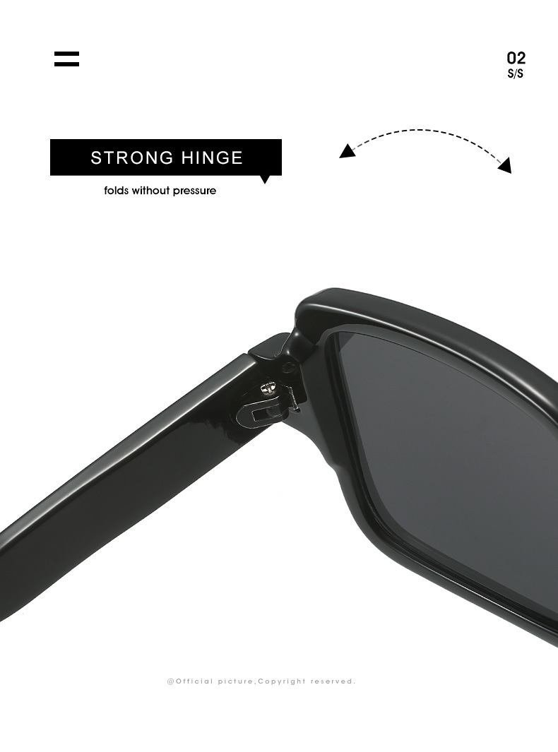 IG Style Retro Geometric Ac Square Full Frame Women's Sunglasses display picture 10