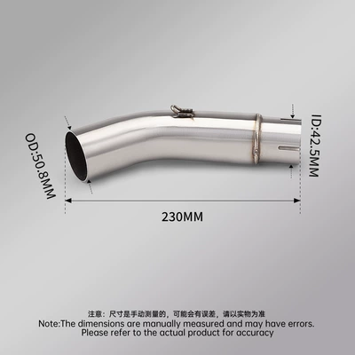 Motorcycle exhaust pipe | for Kawasaki Kymai 250Rr