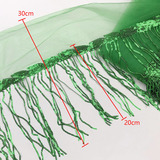Блестки для ногтей с кисточками, костюм, ткань, декоративный аксессуар, Спот (в наличии), 20см