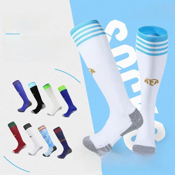 Sports Football Socks Towel Bottom Long Tube Over-the-Knee Training Competition Special Club Same Adult Children