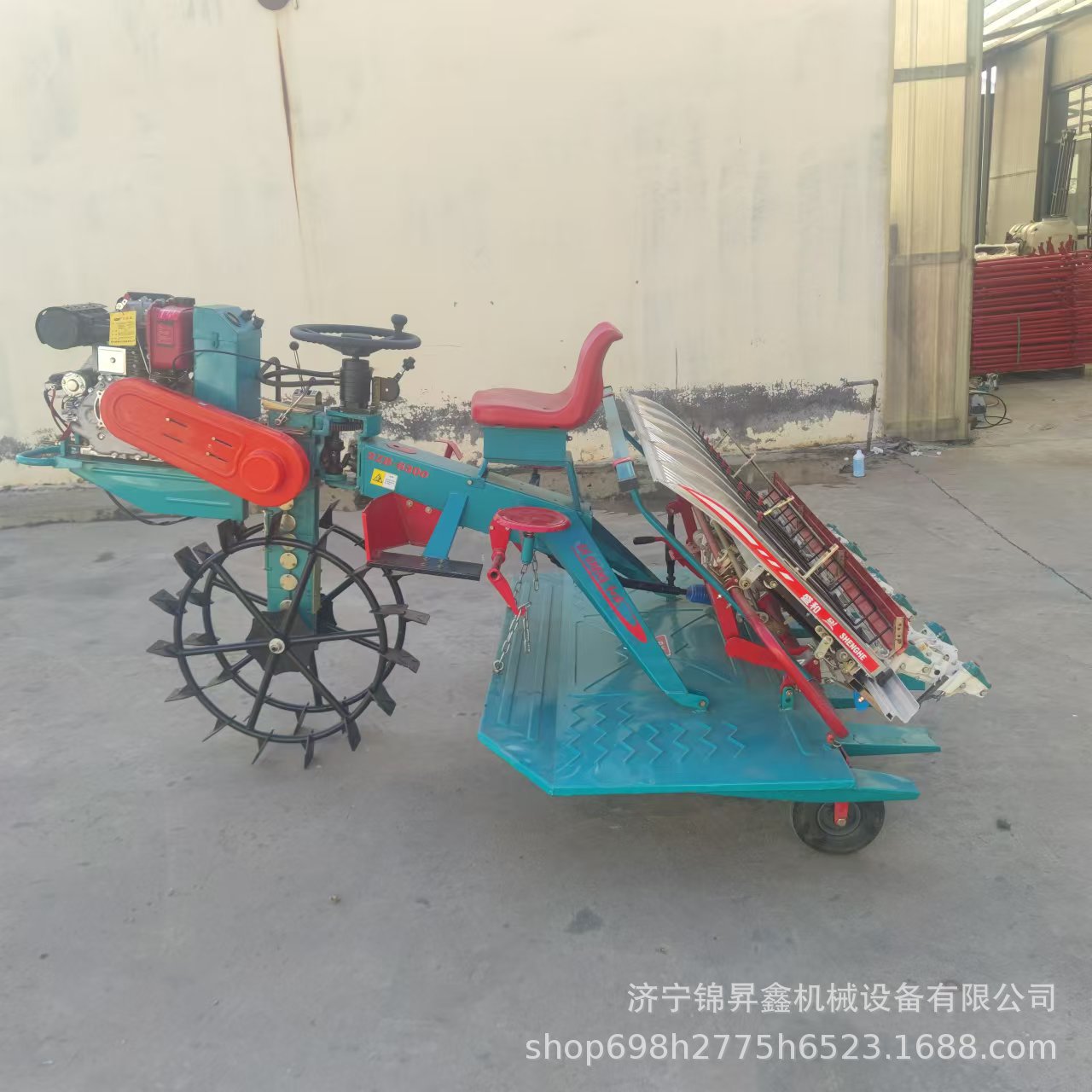 柴油动力乘坐式插秧机高效乘坐式6行水稻插秧机