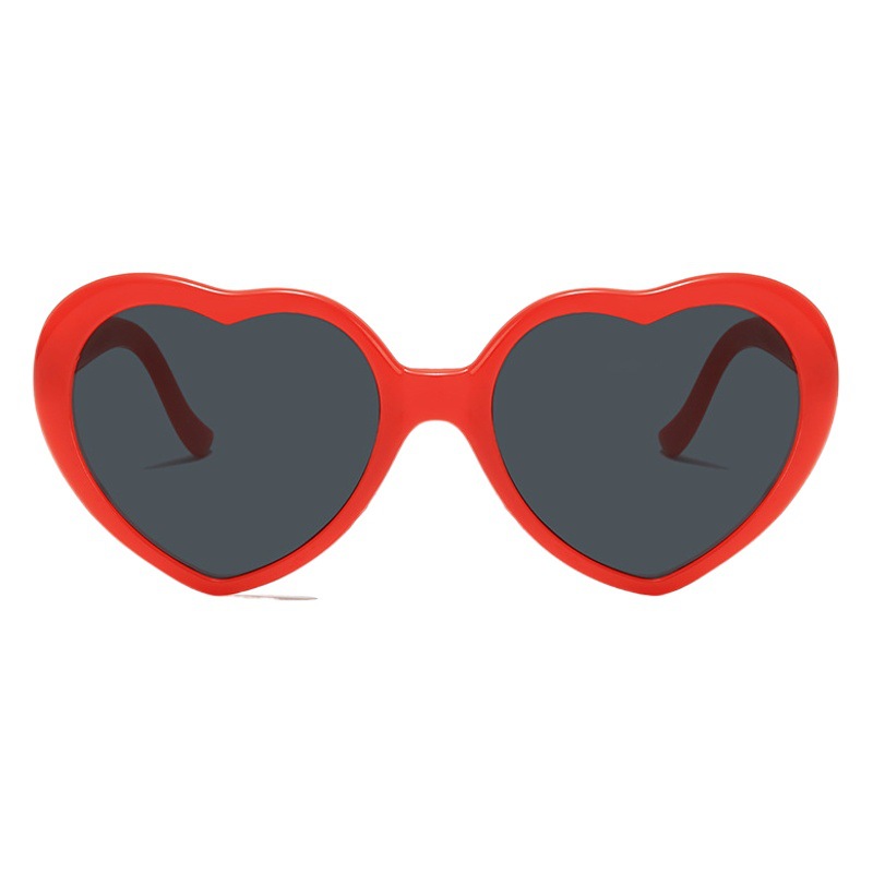 Cross-Border Sunglasses Heart-Shaped Heart-Shaped Heart-Shaped Glasses Heart-Shaped Sunglasses Sunglasses for Women