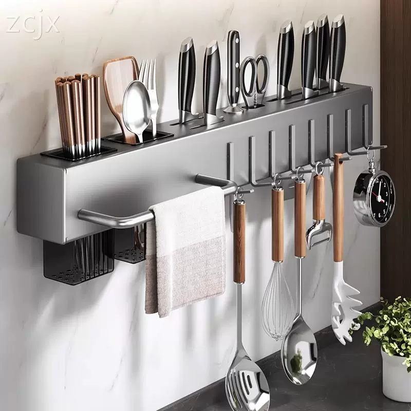 Multifunctional blade kitchen knife supplies setting the shelves chopsticks and cage integrated storage shelves chopsticks tube wall -mounted