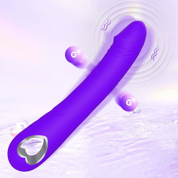 Purple-Heart-Shaped Vibrator