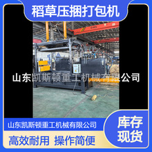 凯斯顿卧式全自动液压治沙专用稻草柠条柳条酒厂草压捆打包机