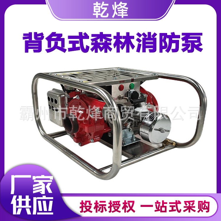 卧式高扬程森林消防泵背负式高压远程接力水泵火灾扑救灭火泵