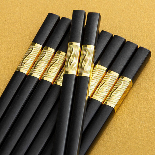 Manufacturer-approved chopsticks, alloy chopsticks, household high-end hotel tableware, non-slip, high temperature resistant chopsticks, sterilized chopsticks