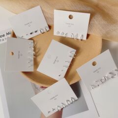S925銀針幾何学cリングピアスセット女性シンプルでコンパクトなイヤリングの高級感があります。