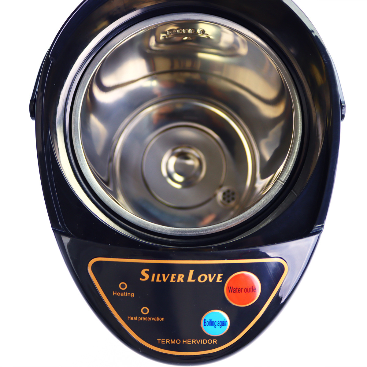SILVER LOVE acero inoxidable hervidor eléctrico de agua caliente botella de agua caliente eléctrica de gran capacidad hervidor de agua caliente doméstico transfronterizo