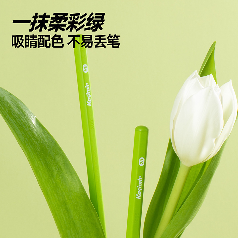 卡西米尔【官旗】小绿杆铅笔舒缓视觉小学生护眼默认项塑料|undefined