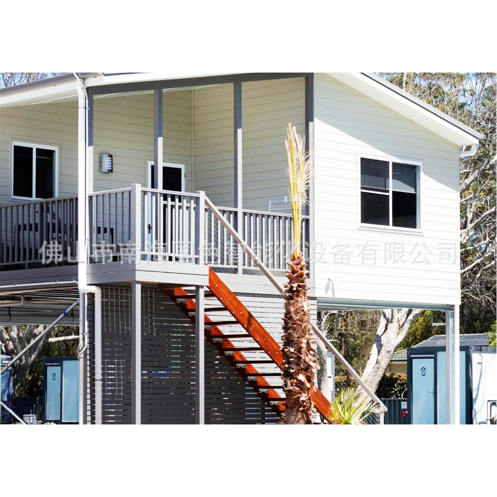 Casa de campamento junto al mar, casa de acero, casa de huéspedes con estructura de acero, caja de tablero móvil, oficina integrada, casa de sol
