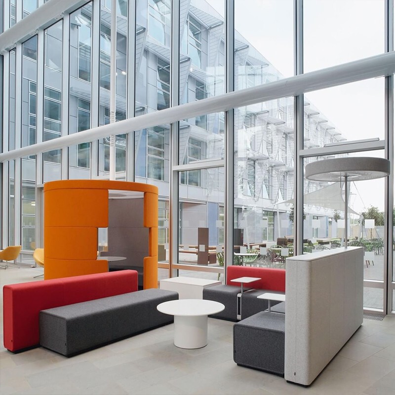 Creative Office Sofa Business Front Desk Lobby Waiting Area Reception Combination Leisure Hall Lounge Set