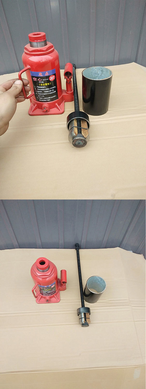 Hollow Jack 20 tons 50 tons manual hydraulic qianjinding 70T32T auto repair tool piston press sleeve pull cylinder sleeve