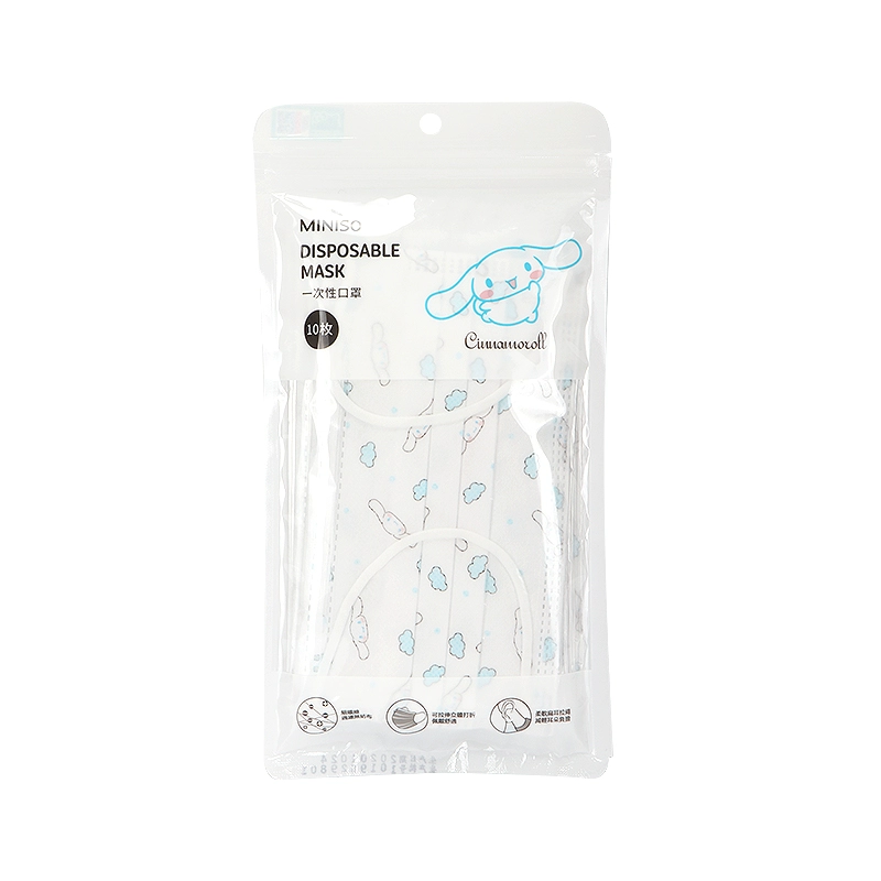 Miniso Mingyin Youpin Sanrio Monet Маска — милая женская печать, трехслойная защитная воздухопроницаемость, высокая ценность