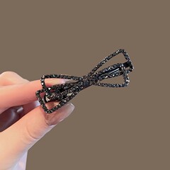 ヘアピンの女性の新型の小さい大衆の蝶結びの側の前髪のクリップの気質は簡単です。