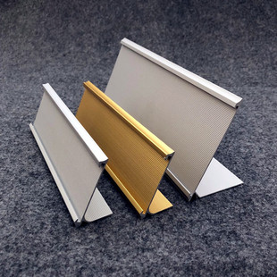 Hotel Room Number Plate Work Double-Sided Aluminum Alloy Table Card Slot Door Sign Prompt Department Nameplate Table Card