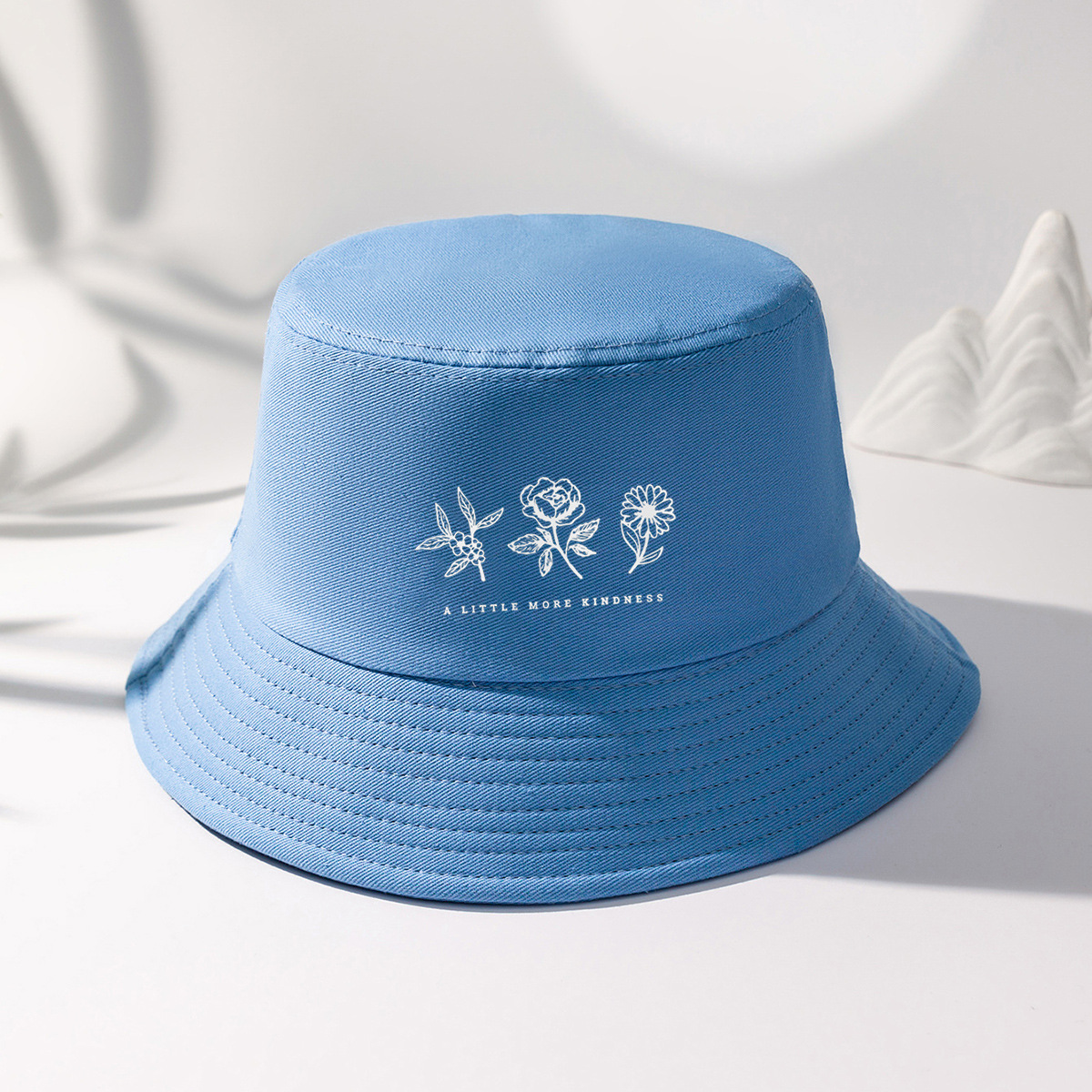 Women's Fashion Letter Flower Bucket Hat display picture 5