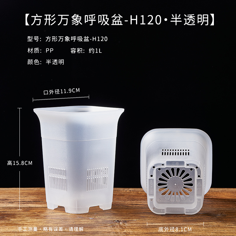 120 square vientiane breathing basin-translucent outer diameter 11.9cm