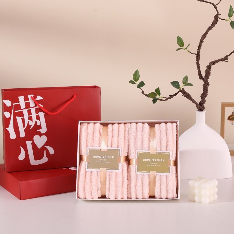 Juego de Toallas de Regalo Set de 3 Piezas de Microfibra Absorbente para Regalos Corporativos